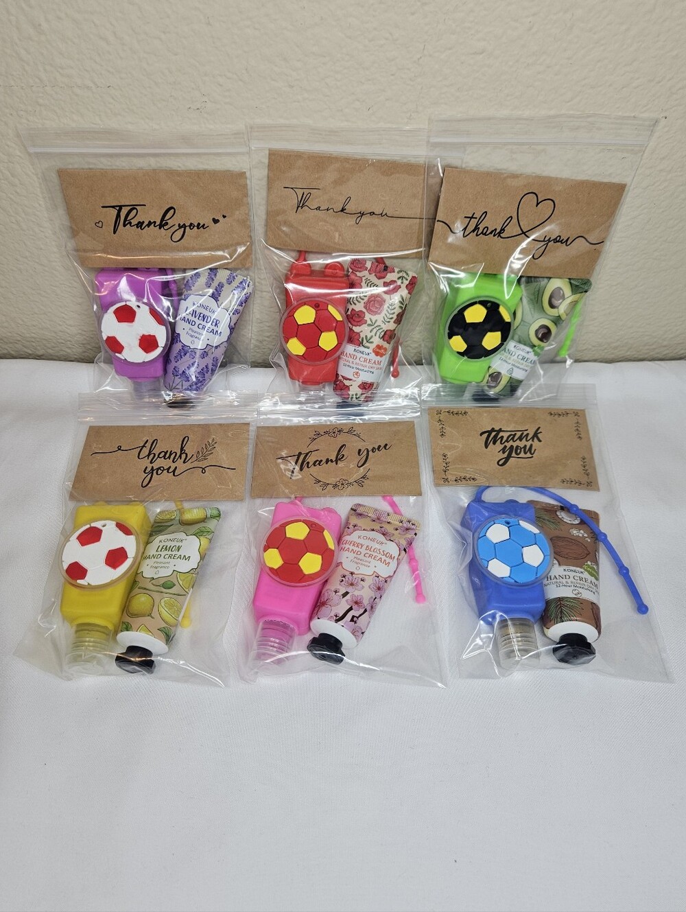 Set Of 3 Bags | Hand Sanitizer, Lotion, Silicone Holder & Thank You Card NEW